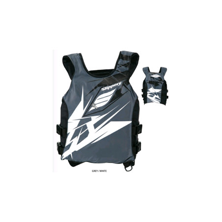 Gilet Switch Nylon Pullover Vest Slippery Gris Blanc Déstockage