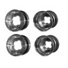 Lot de 4 Jantes Alu ART Bord Roulé 10x5 / 10x8 spécial Scrambler