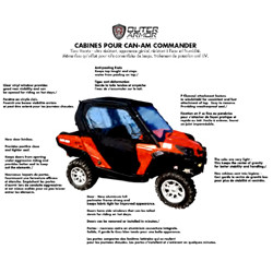 Cabine Complète Outer Armor Commander 1000 Can am