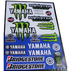 Planche adhésif déco Yamaha Monster