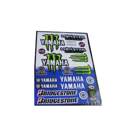 Planche adhésif déco Yamaha Monster