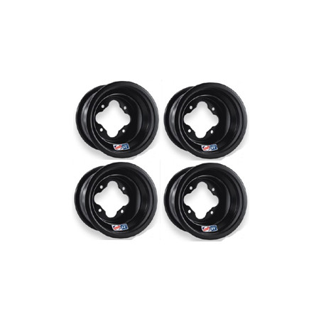 Lot de 4 Jantes Alu Douglas A5 Black Noir 10x5/ 10x8