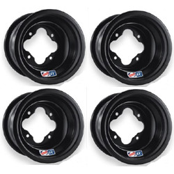 Lot de 4 Jantes Alu Douglas A5 Black Noir 10x5/ 10x8