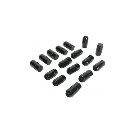 Lot de 16 écrous Noir Conique Moose 10x1.25mm