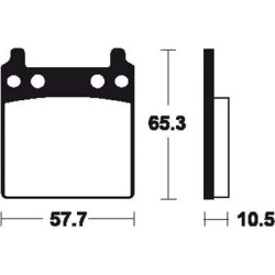 Plaquettes De Frein Ma9 Organique