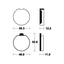 Plaquettes De Frein Ma11 Organique