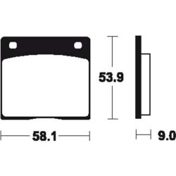 Plaquettes De Frein Ma12 Organique
