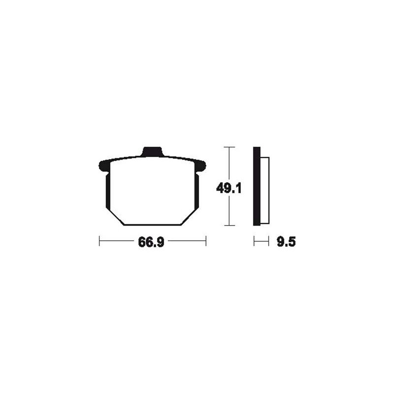Plaquettes De Frein Ma17 Organique