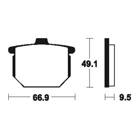 Plaquettes De Frein Ma17 Organique