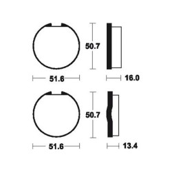 Plaquettes De Frein Ma18 Organique