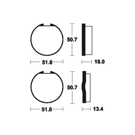 Plaquettes De Frein Ma18 Organique