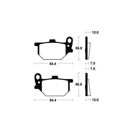 Plaquettes De Frein Ma28 Organique