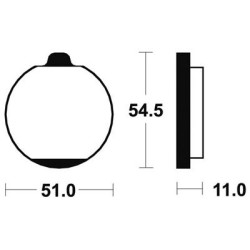 Plaquettes De Frein Ma30 Organique