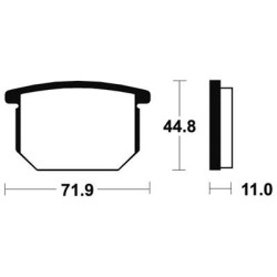 Plaquettes De Frein Ma34 Organique