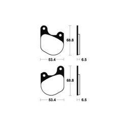 Plaquettes De Frein Ma37 Organique