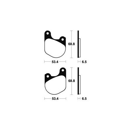 Plaquettes De Frein Ma37 Organique