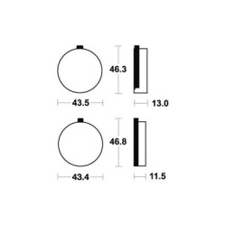 Plaquettes De Frein Ma38 Organique
