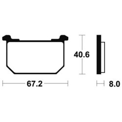 Plaquettes De Frein Ma39 Organique