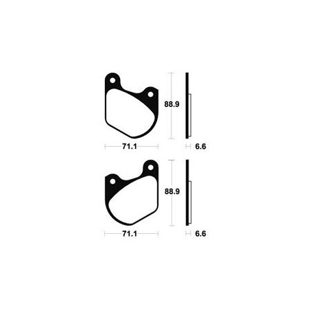 Plaquettes De Frein Ma43 Organique