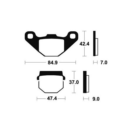 Plaquettes De Frein Mo44 Métal Fritté