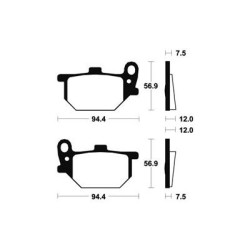 Plaquettes De Frein Ma45 Organique