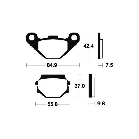 Plaquettes De Frein Mo46 Métal Fritté