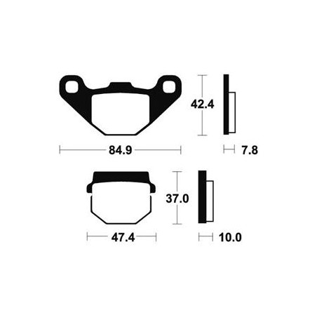 Plaquettes De Frein Ma48 Organique