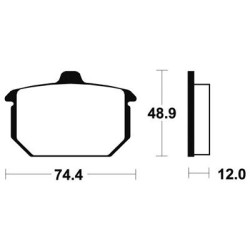 Plaquettes De Frein Ma49 Organique