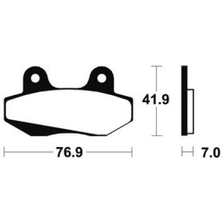 Plaquettes De Frein Ma51 Organique