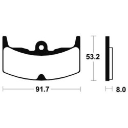 Plaquettes De Frein Ma52 Organique