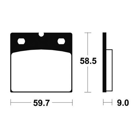 Plaquettes De Frein Mf54 Métal Fritté