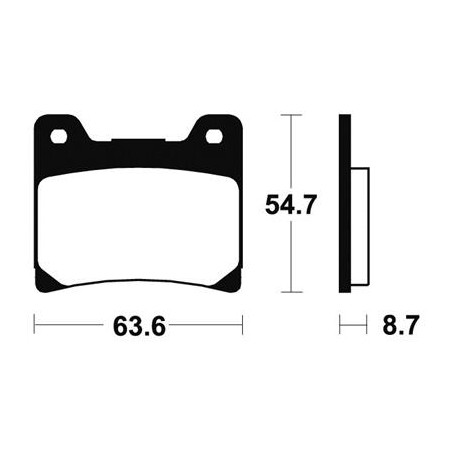 Plaquettes De Frein Mr55 Métal Fritté