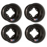 Pack 4 Jantes Douglas Aluminium A5 Black Noir 10x5/ 8x8 Honda