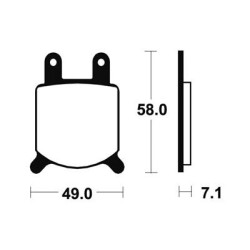 Plaquettes De Frein Ma60 Organique