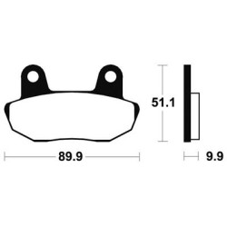 Plaquettes De Frein Ma61 Organique