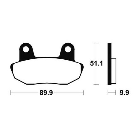 Plaquettes De Frein Ma61 Organique