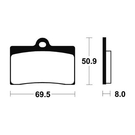 Plaquettes De Frein Mrr66 Métal Fritté