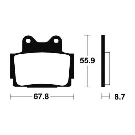 Plaquettes De Frein Mr70 Métal Fritté