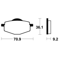 Plaquettes De Frein Mr75 Métal Fritté