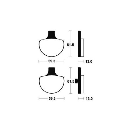Plaquettes De Frein Mf79 Métal Fritté