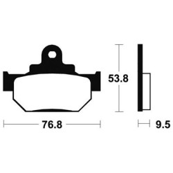 Plaquettes De Frein Ma82 Organique