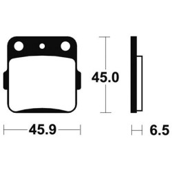 Plaquettes De Frein Ma84 Organique