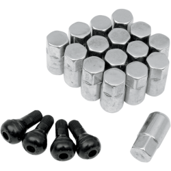 Lot de 16 écrous Chrome Conique Moose 12x1.5mm