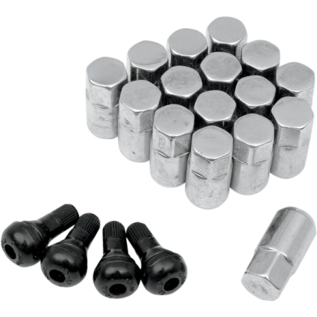 Lot de 16 écrous Chrome Conique Moose 12x1.5mm