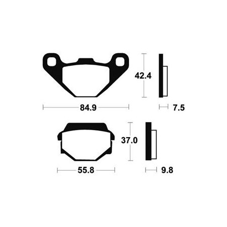 Plaquettes De Frein Mo86 Métal Fritté