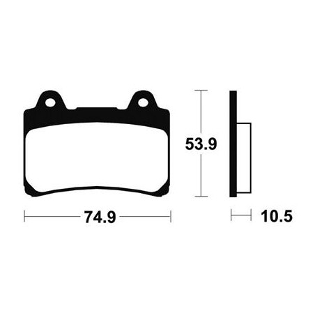 Plaquettes De Frein Ma90 Organique