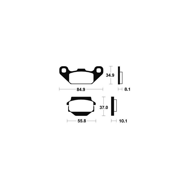 Kit De Fixation Pour Lame À Neige Kimpex Click n go 2  RZR 1000 Polaris