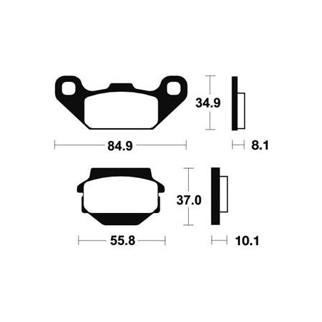 Kit De Fixation Pour Lame À Neige Kimpex Click n go 2  RZR 1000 Polaris