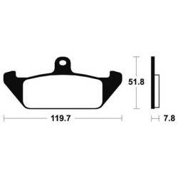 Plaquettes De Frein Ma94 Organique
