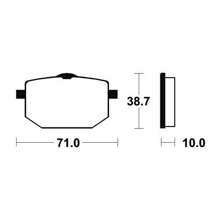 Plaquettes De Frein Mf96 Métal Fritté